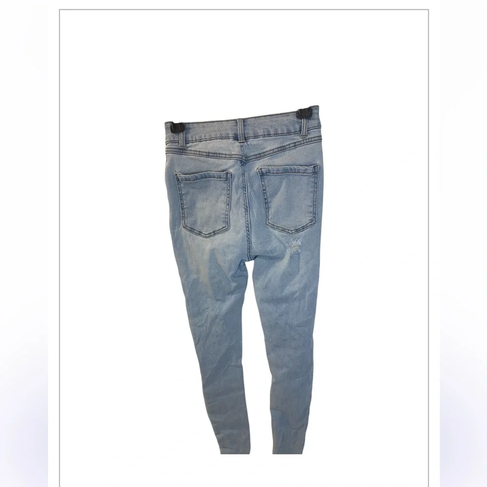 Refuje Light Blue Distressed Women's Jeans